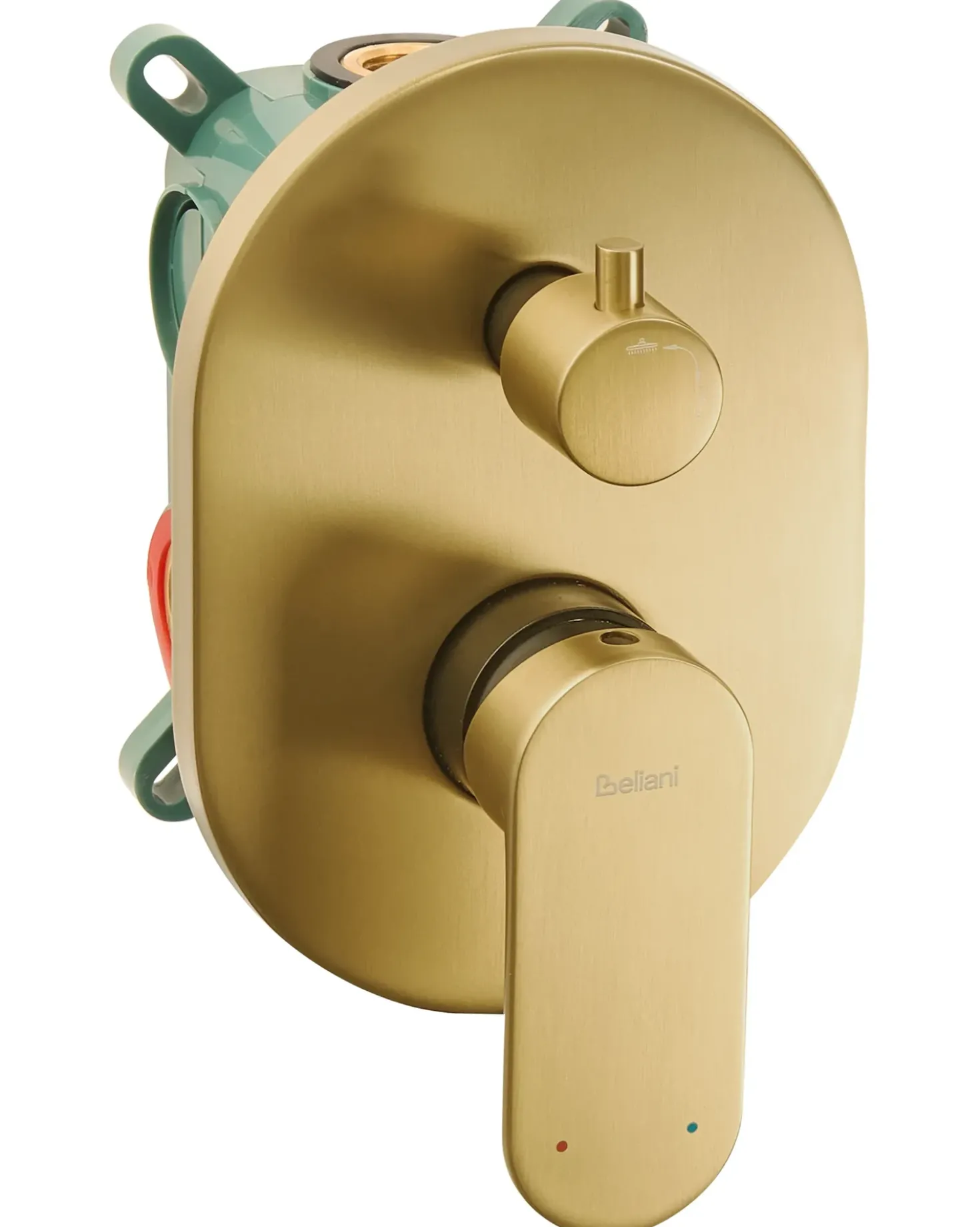 Set doccia da incasso con soffione a pioggia TINGUIRIRICA Oro
