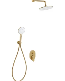 Set doccia da incasso con soffione a pioggia TINGUIRIRICA Oro