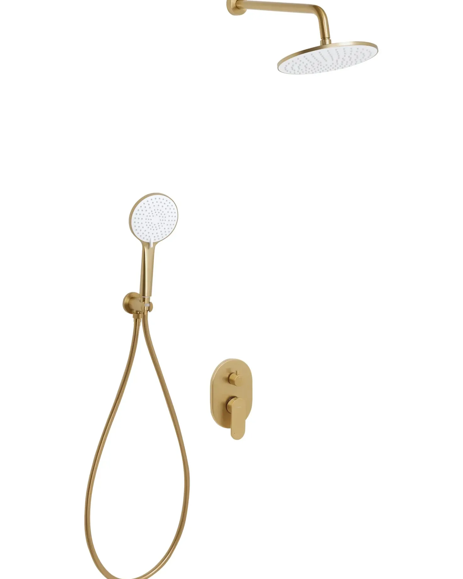 Set doccia da incasso con soffione a pioggia TINGUIRIRICA Oro