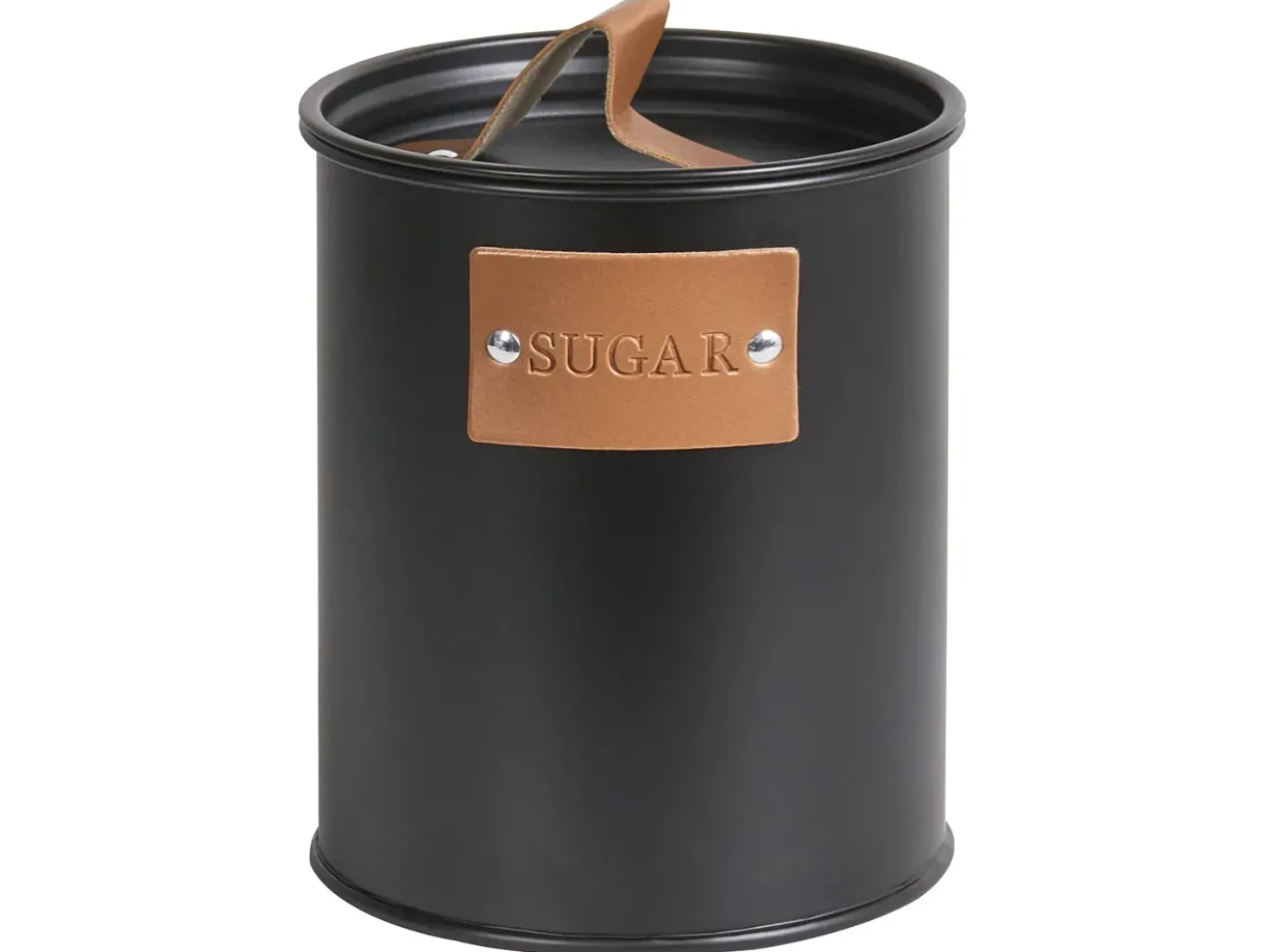 Set Portapane e Barattoli 4 Pezzi REVERIE Metallo Nero
