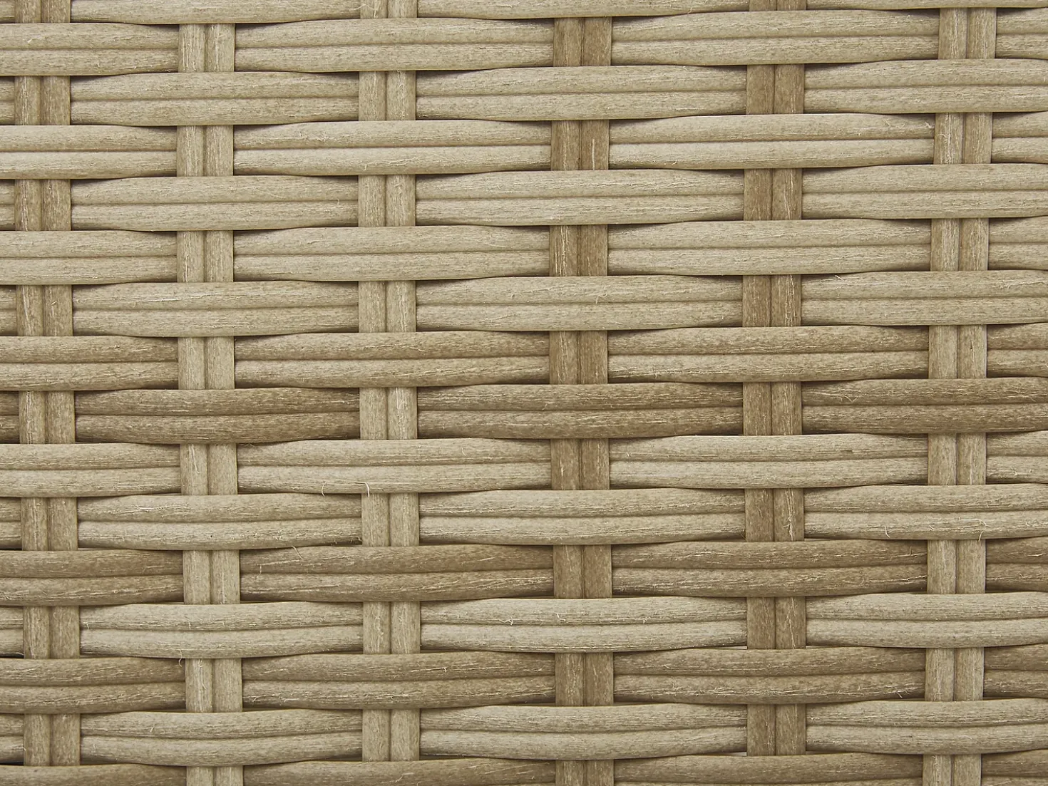 Set salotto da giardino con tavolo e pouf 2 posti PONZA Rattan sintetico (PE) Beige