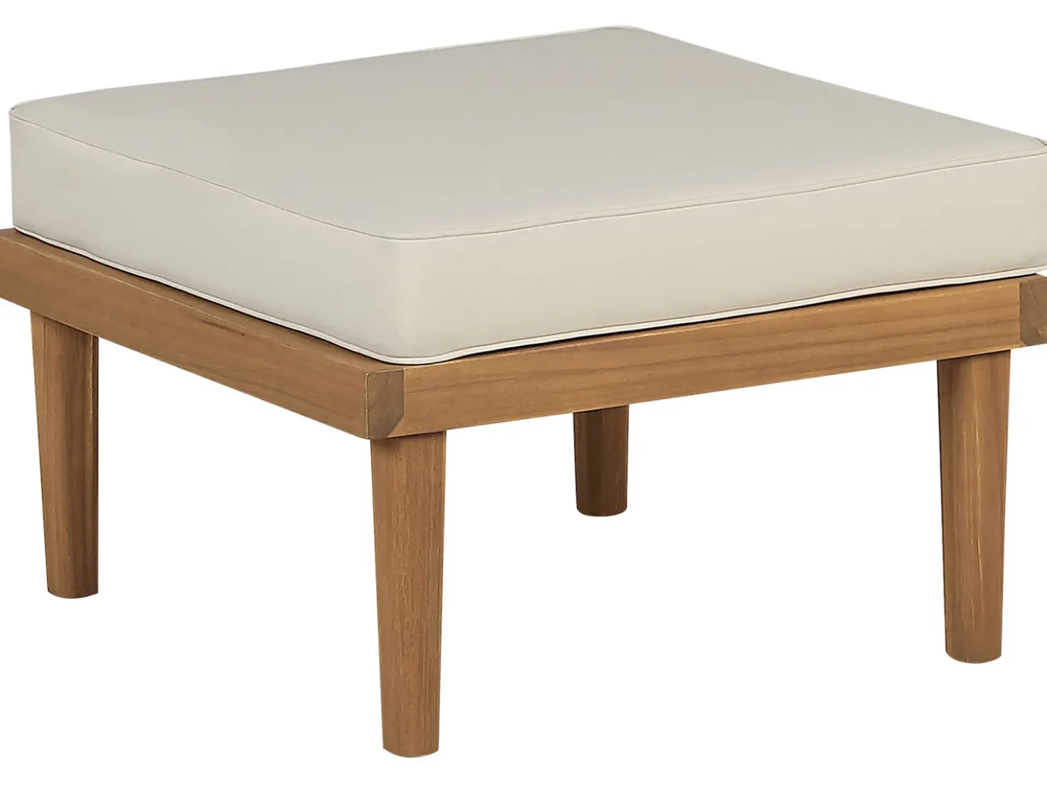 Set salotto da giardino con tavolo e pouf 5 posti BARATTI Legno d'acacia Marrone