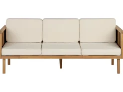Set salotto da giardino con tavolo e pouf 5 posti BARATTI Legno d'acacia Marrone