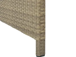 Set salotto da giardino con tavolo e pouf 5 posti BARDI con cuscini Rattan sintetico (PE) Marrone
