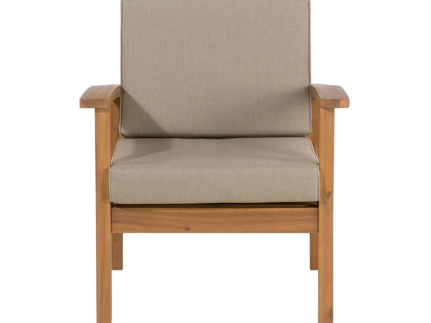 Set salotto da giardino con tavolo e pouf 4 posti MANILA Legno d'acacia Marrone chiaro