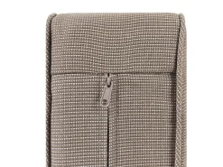 Set salotto da giardino con tavolo e pouf 4 posti MANILA Legno d'acacia Marrone chiaro