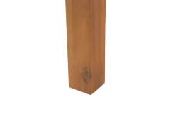 Set salotto da giardino con tavolo e pouf 4 posti MANILA Legno d'acacia Marrone chiaro