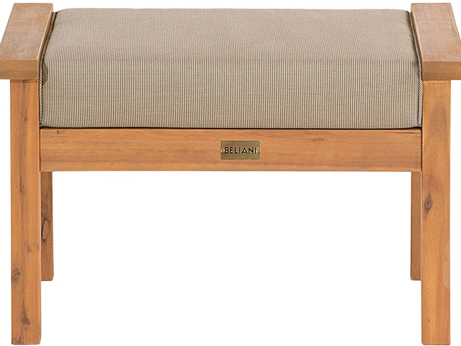 Set salotto da giardino con tavolo e pouf 4 posti MANILA Legno d'acacia Marrone chiaro