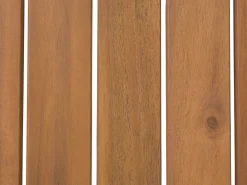 Set salotto da giardino con tavolo e pouf 4 posti MANILA Legno d'acacia Marrone chiaro