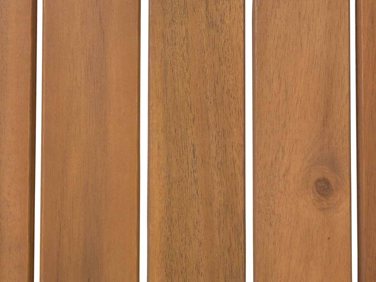 Set salotto da giardino con tavolo e pouf 4 posti MANILA Legno d'acacia Marrone chiaro