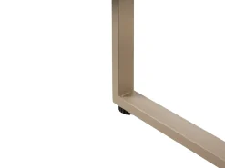 Set salotto da giardino con tavolo e pouf 2 posti NOCI Modulare Metallo Beige