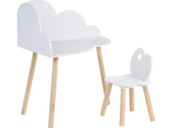 Set tavolo e sedie per bambini CLOUDY Bianco