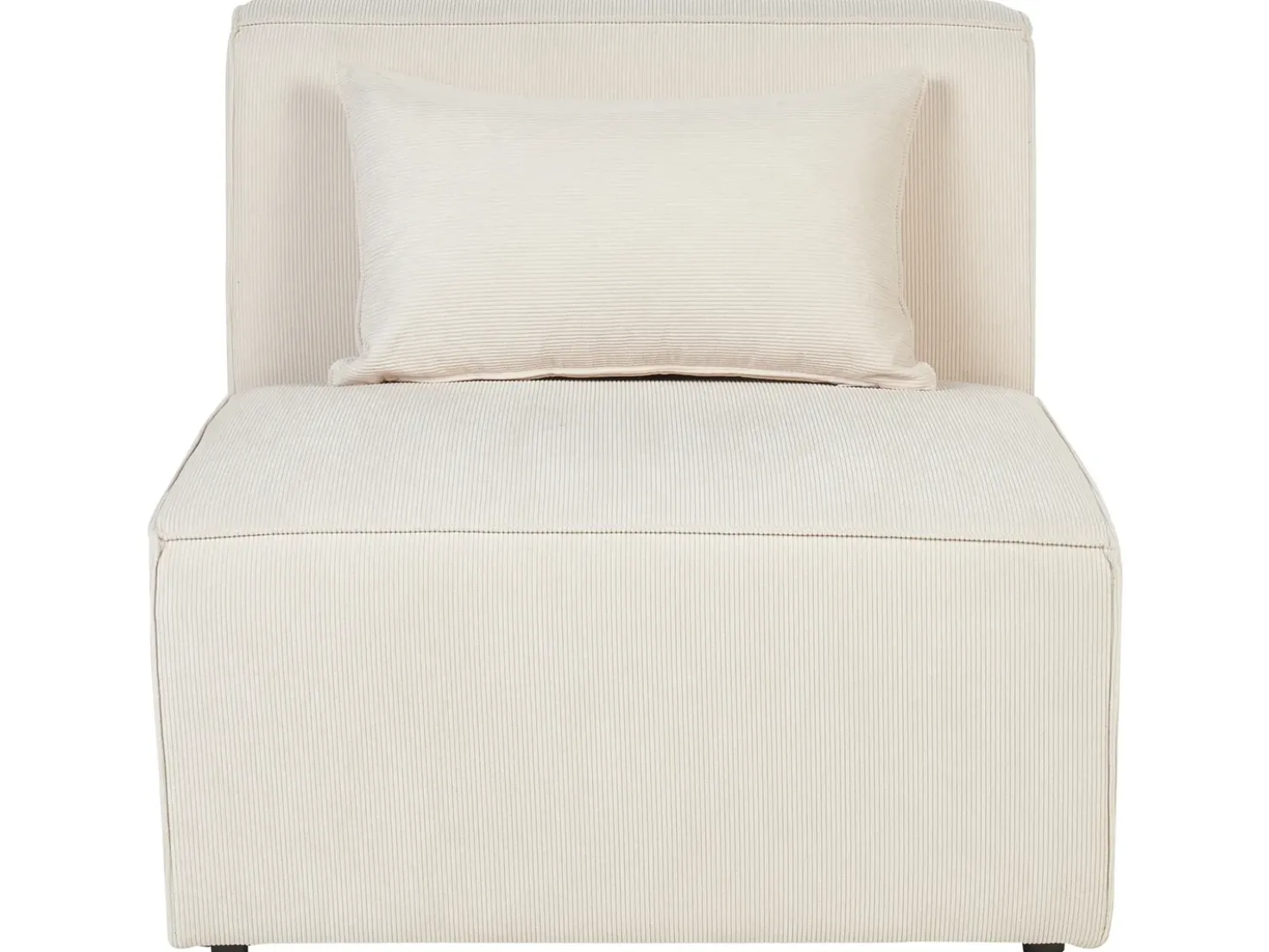 Sezione a 1 posto LEMVIG Velluto a coste Beige chiaro