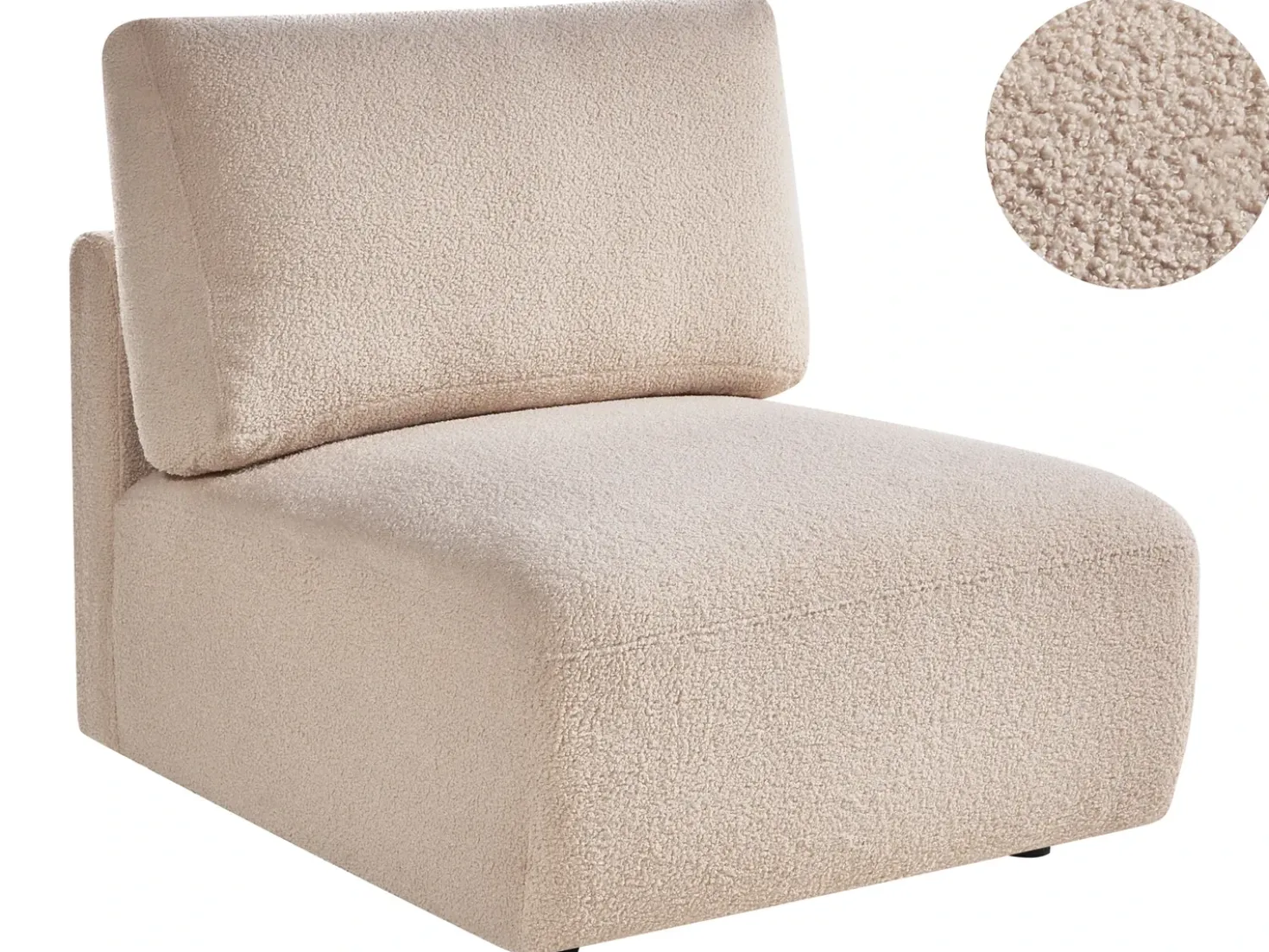 Sezione a 1 posto MESNALI Bouclé Beige
