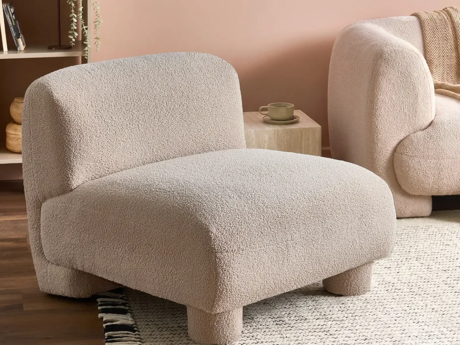 Sezione a 1 posto MJALBI Bouclé Beige