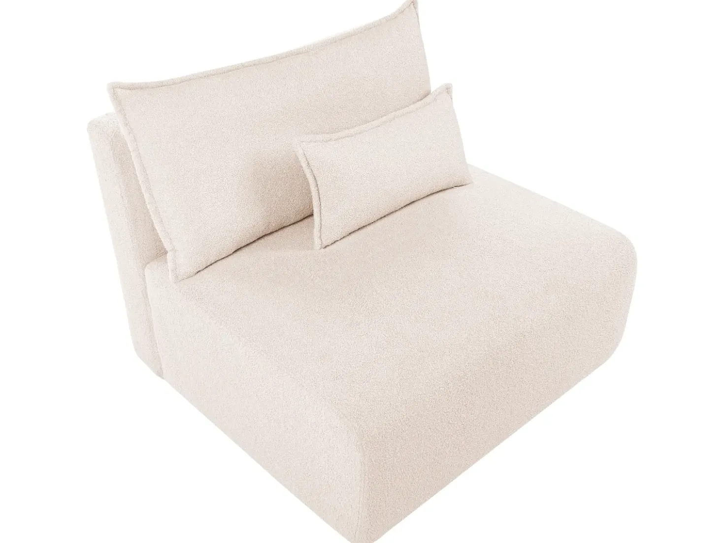 Sezione a 1 posto NERBO Bouclé Beige