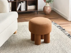 Sgabello CANBY Bouclé Arancione