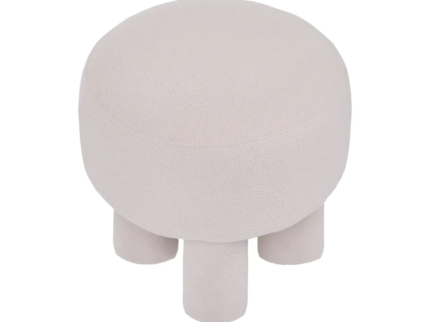 Sgabello CANBY Bouclé Bianco sporco