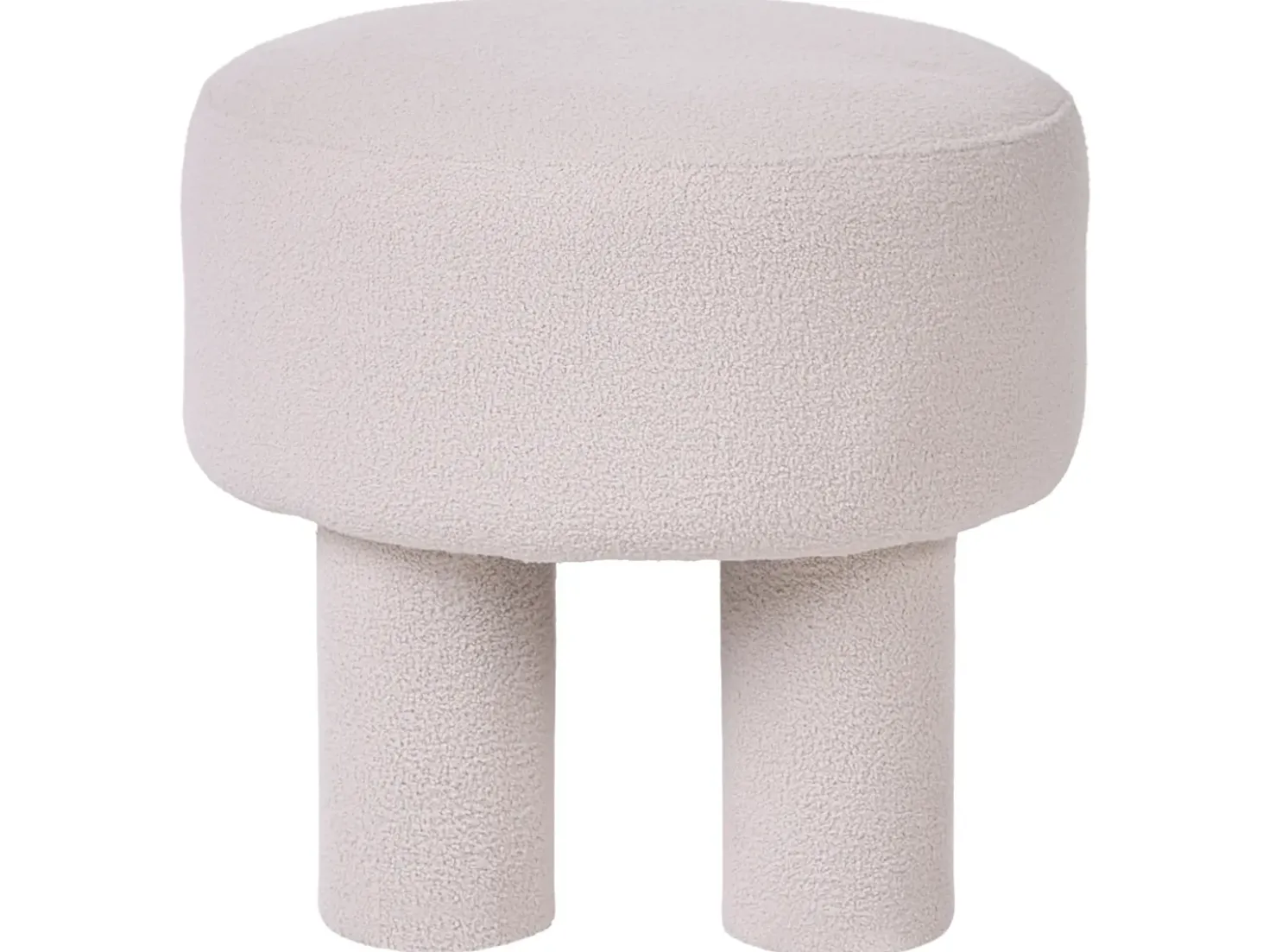 Sgabello CANBY Bouclé Bianco sporco