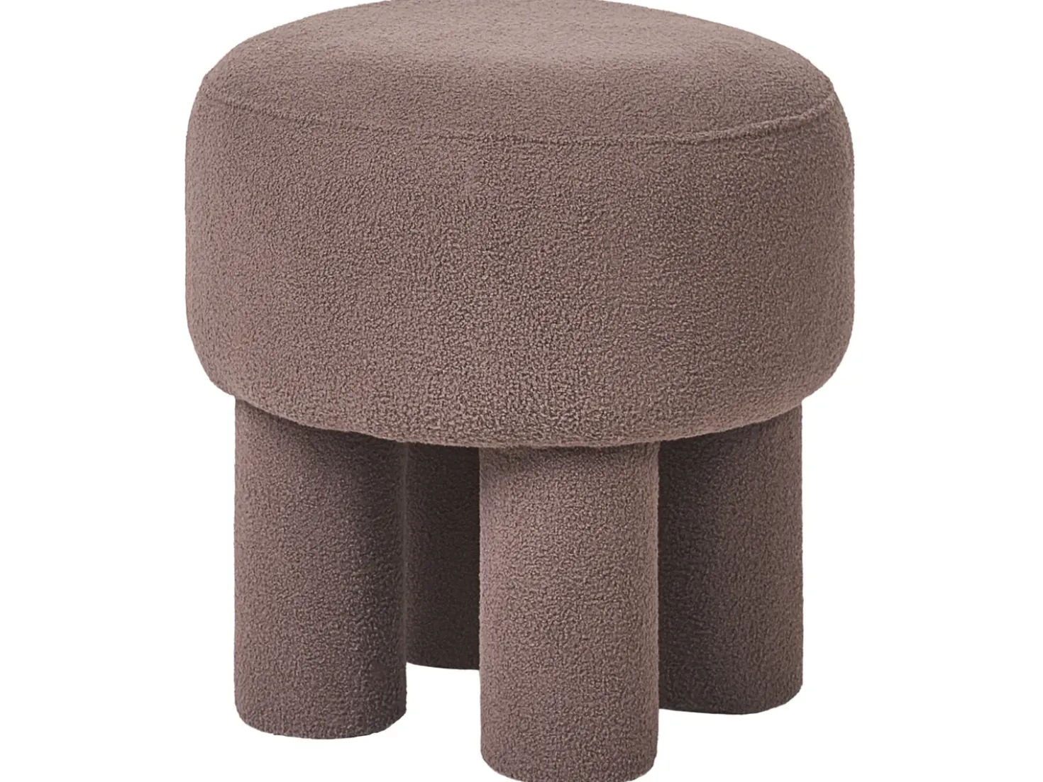 Sgabello CANBY Bouclé Marrone