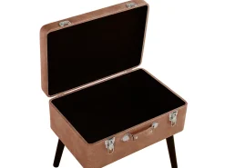 Sgabello contenitore MALLARD Pelle sintetica Marrone dorato