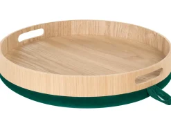 Sgabello contenitore NEELY Velluto Verde smeraldo