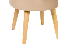 Sgabello contenitore NEELY Velluto Beige