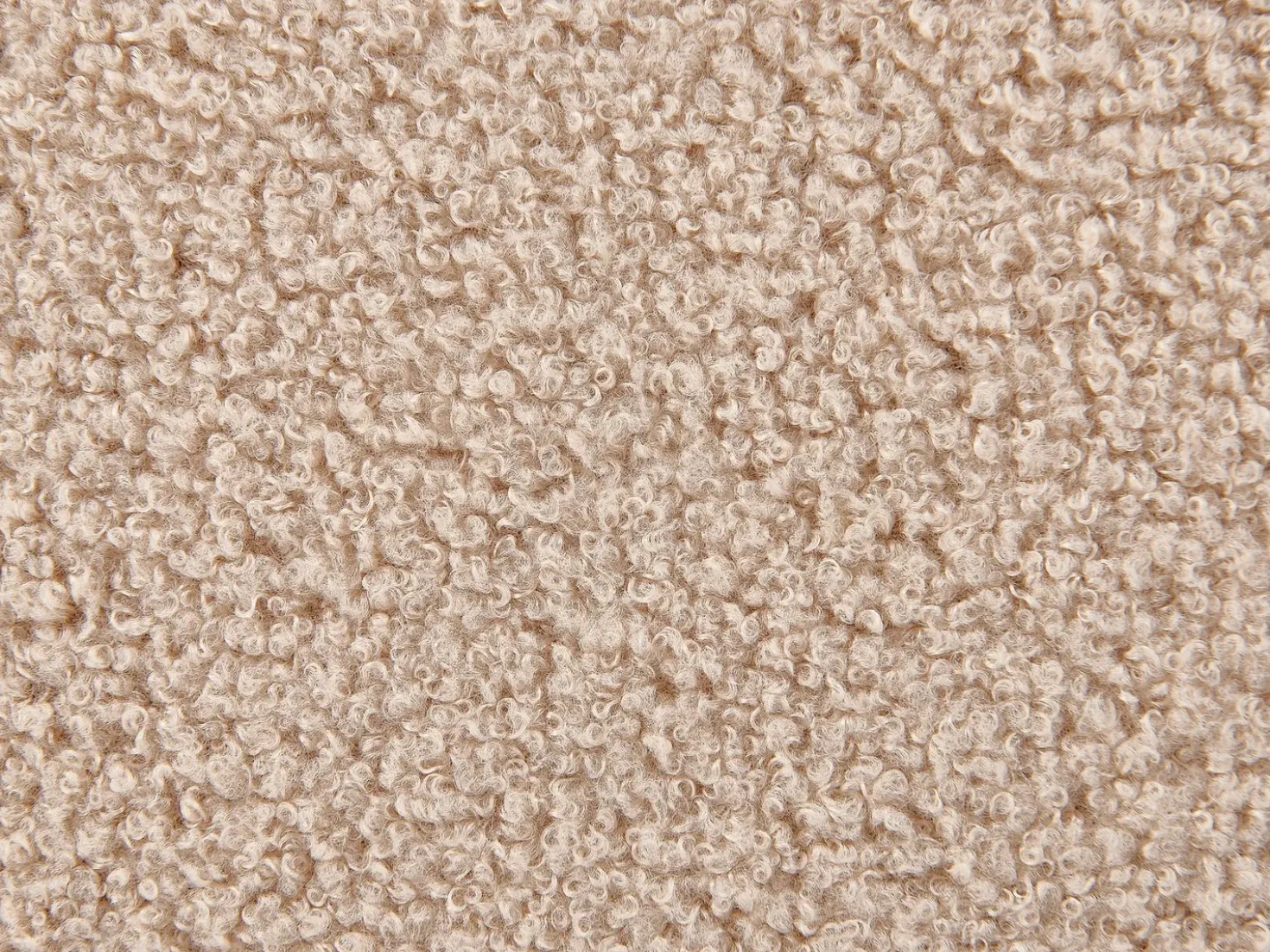 Sgabello contenitore OKATON Bouclé Beige