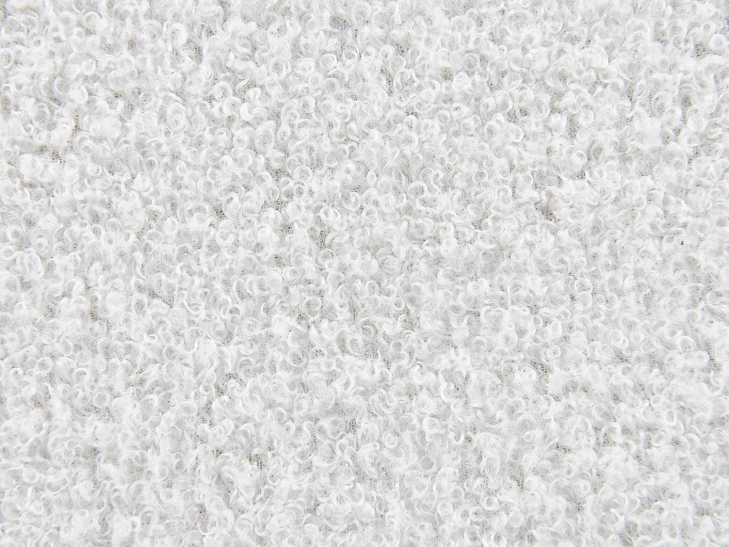 Sgabello contenitore OKATON Bouclé Bianco