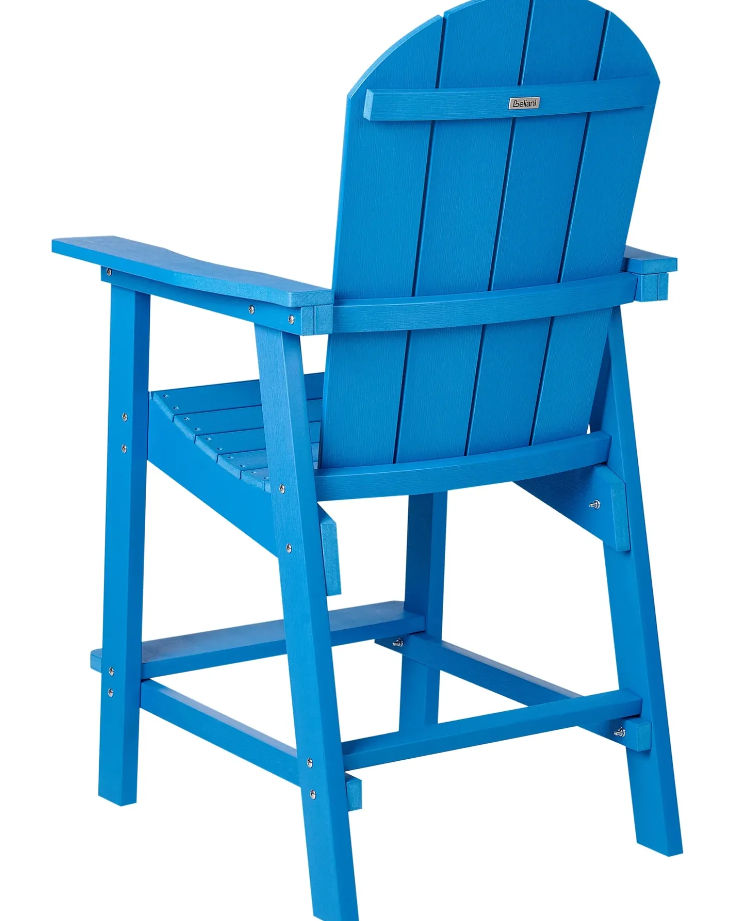Sgabello da bar da giardino ADIRONDACK Materiale sintetico Blu