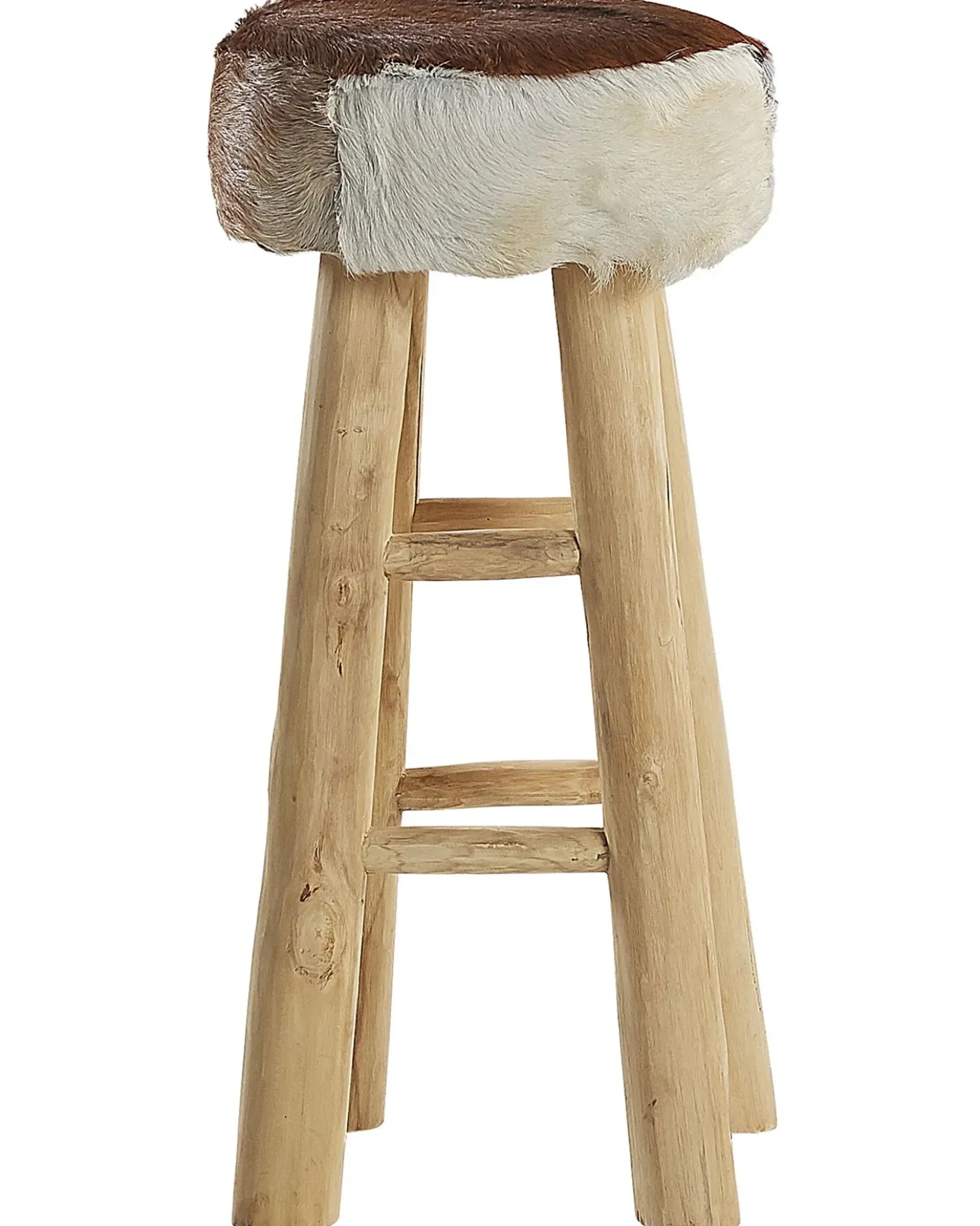 Sgabello da bar WALTON Pelle naturale Marrone
