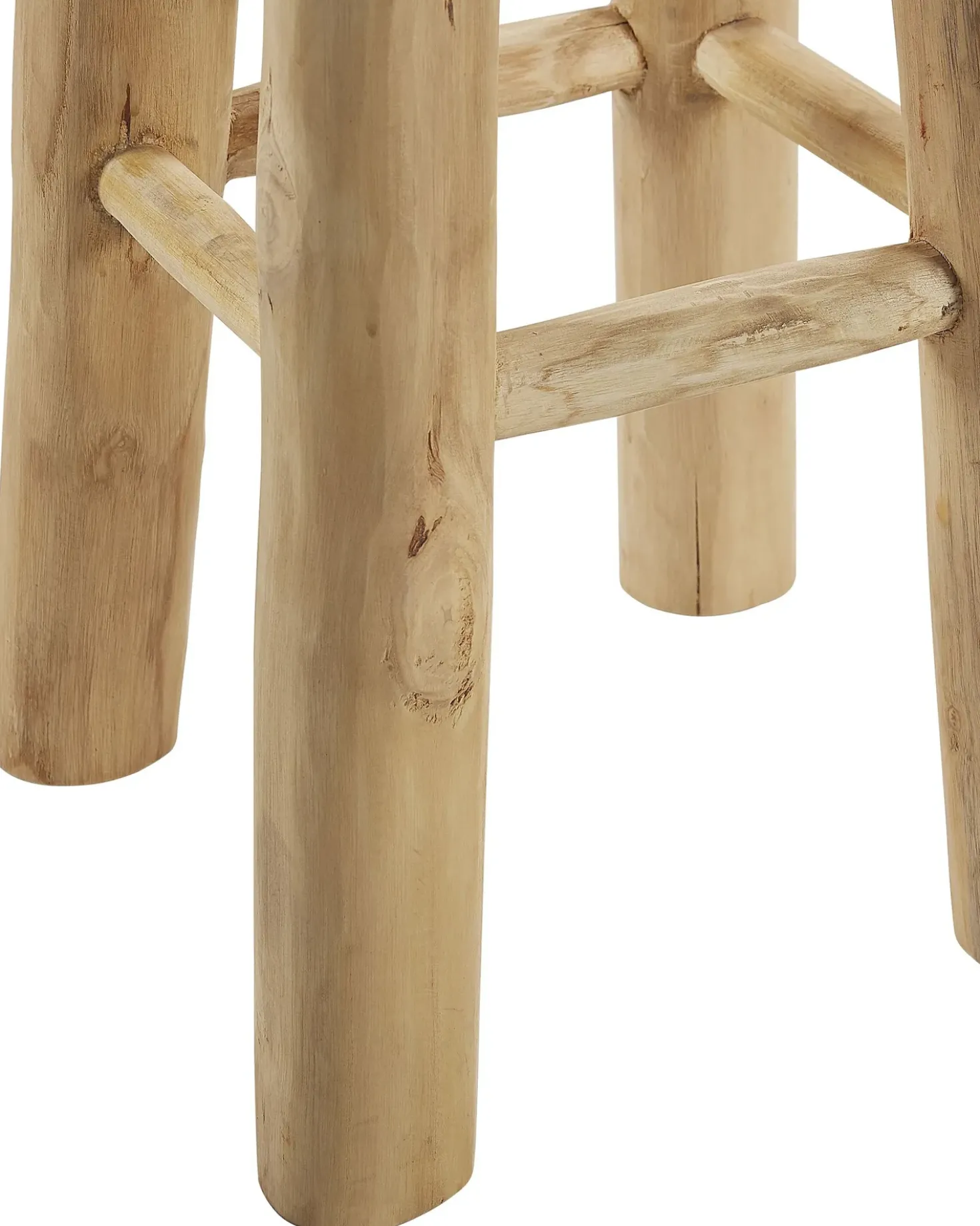 Sgabello da bar WALTON Pelle naturale Marrone