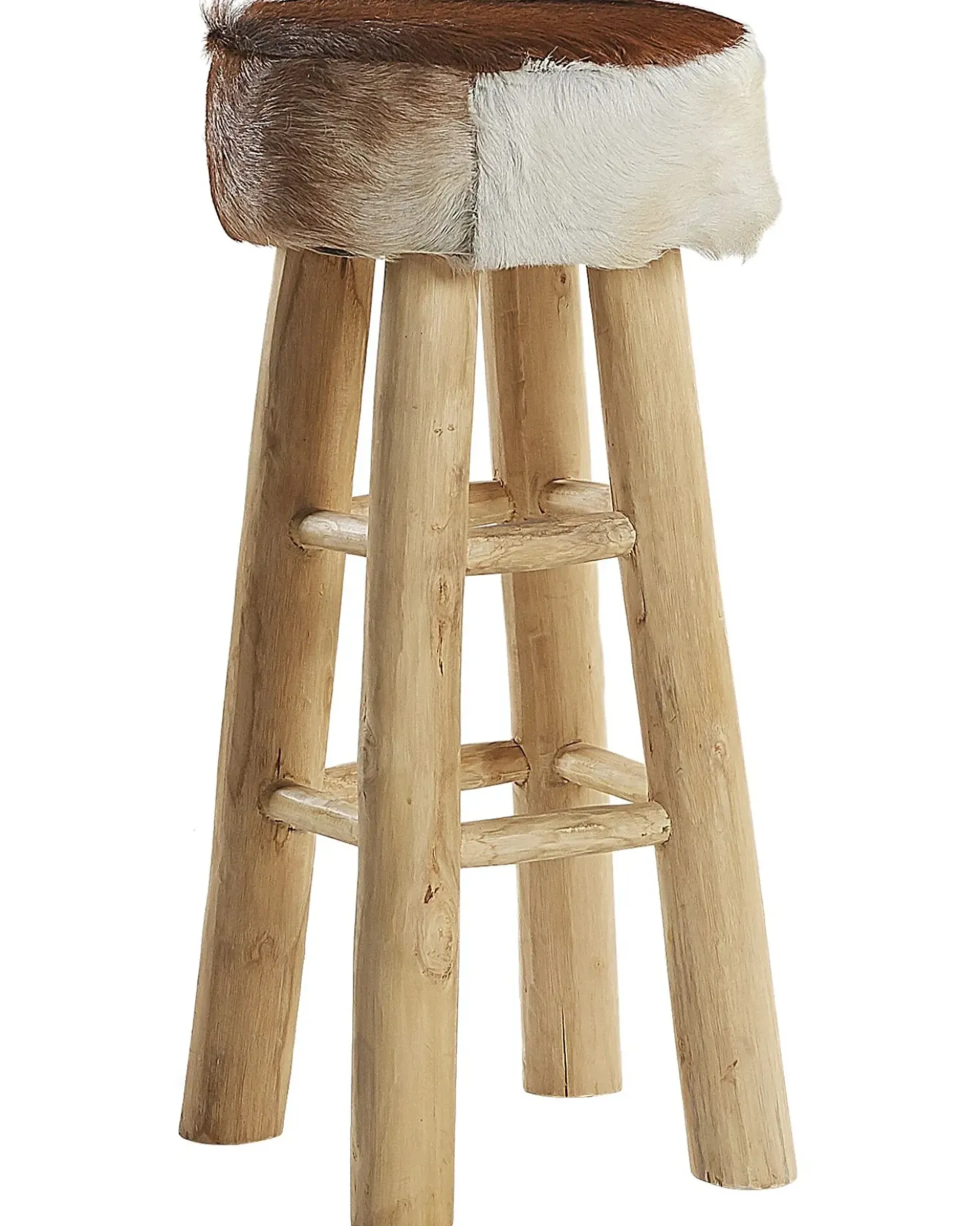 Sgabello da bar WALTON Pelle naturale Marrone