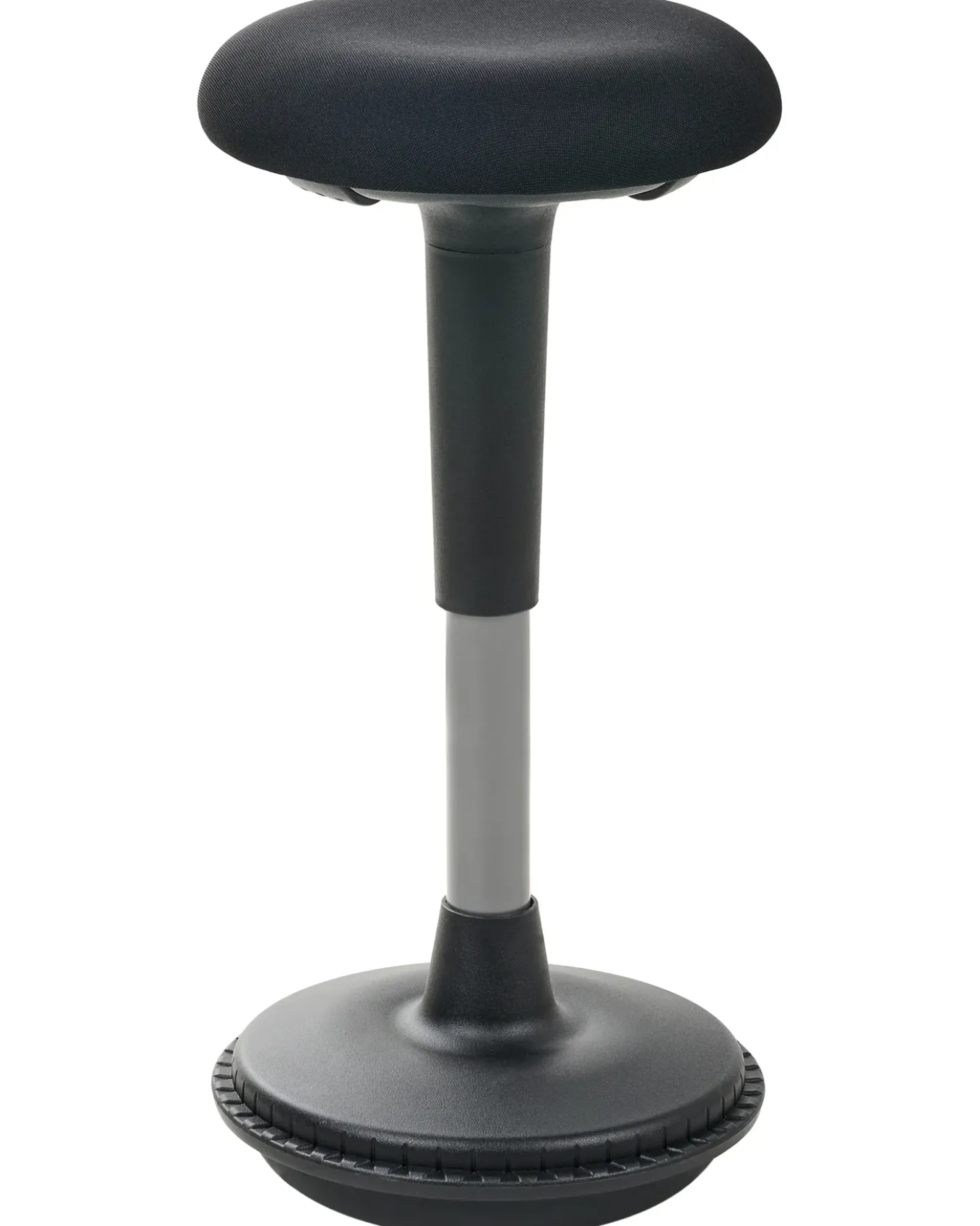 Sgabello ergonomico oscillante ESTELL Tessuto Nero