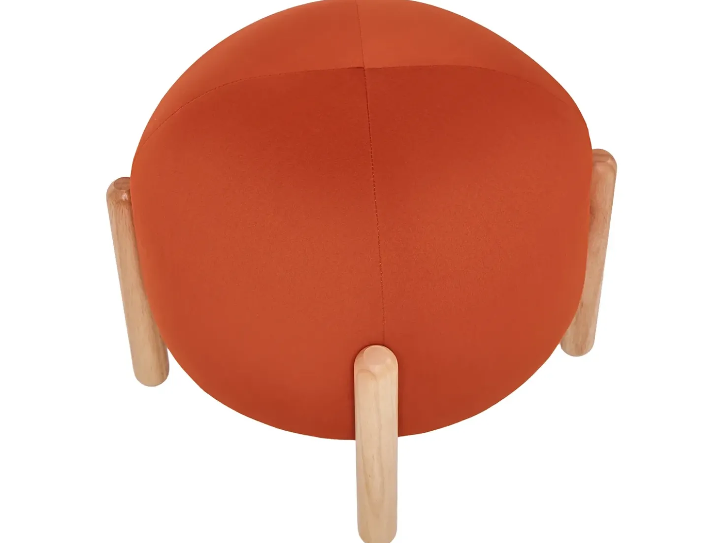 Sgabello HELEN Velluto Arancione
