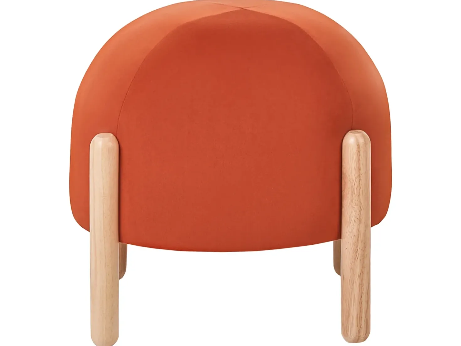 Sgabello HELEN Velluto Arancione