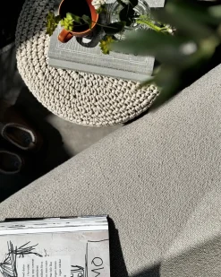 Sgabello Macramè MARDAN Cotone Beige