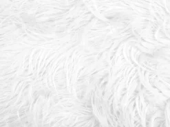 Sgabello MANHATTAN Finta pelliccia Bianco