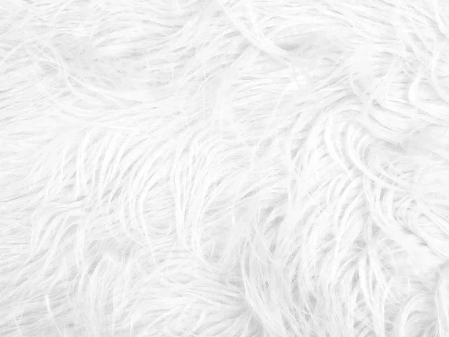 Sgabello MANHATTAN Finta pelliccia Bianco