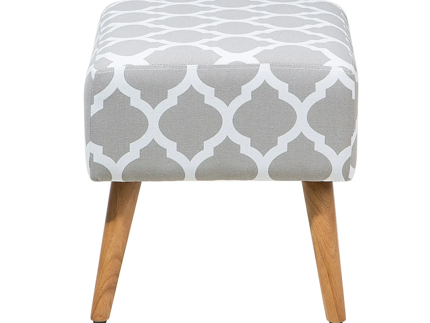 Sgabello MANTEO Cotone Grigio chiaro