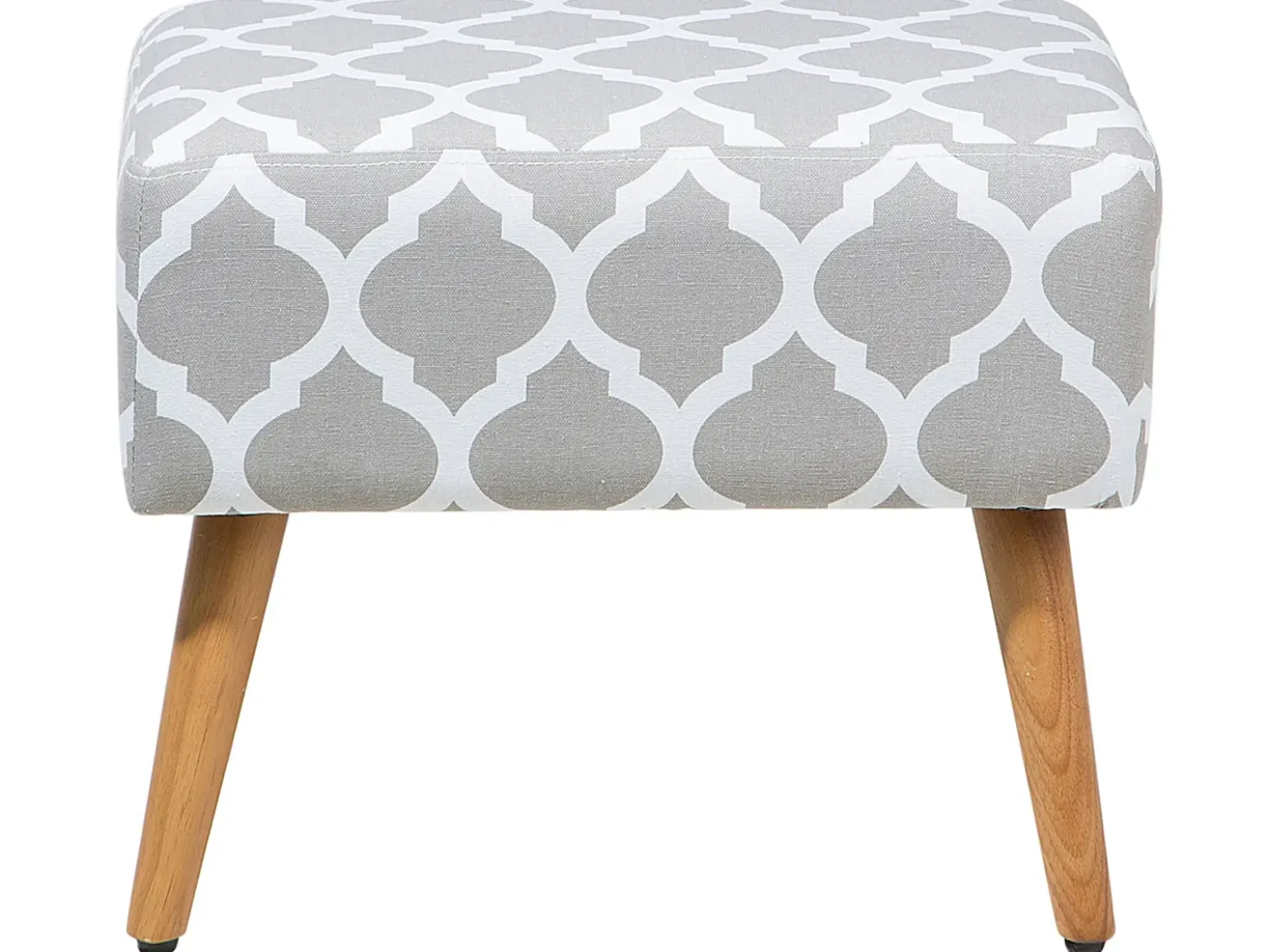 Sgabello MANTEO Cotone Grigio chiaro