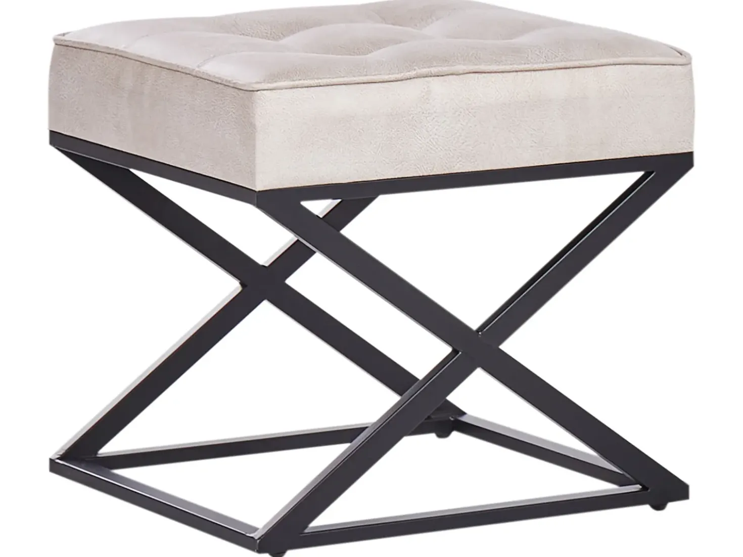 Sgabello MURDO Pelle sintetica Beige