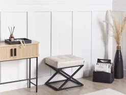 Sgabello MURDO Pelle sintetica Beige