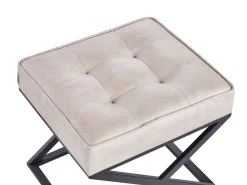Sgabello MURDO Pelle sintetica Beige