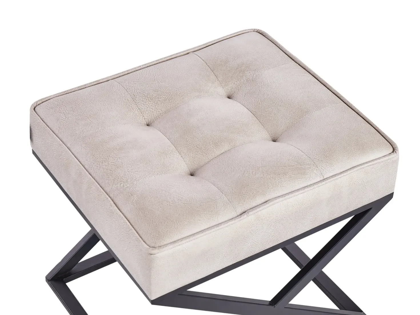 Sgabello MURDO Pelle sintetica Beige