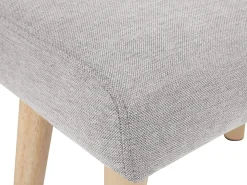 Sgabello TAKOMA II Tessuto Grigio chiaro