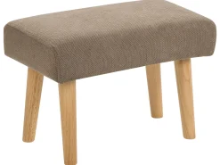 Sgabello TAKOMA Tessuto Marrone