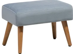 Sgabello TAKOMA Velluto Grigio