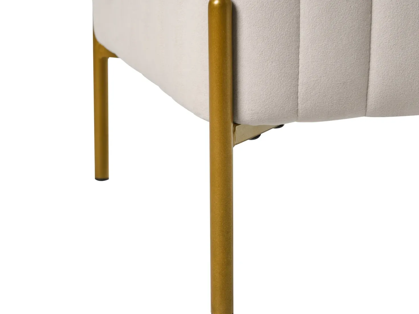 Sgabello UTAH Velluto Bianco sporco