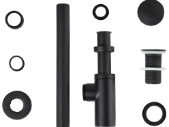 Sifone per lavabo con scarico Click Clack MAFREDI Ottone Nero